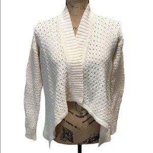{LOFT} Cream Open Front Cardigan Sweater